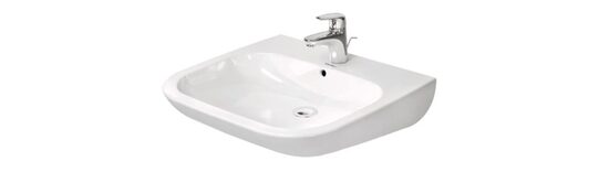 izlietne D-Code Vital 600x555 mm, ar mais.caur., balta